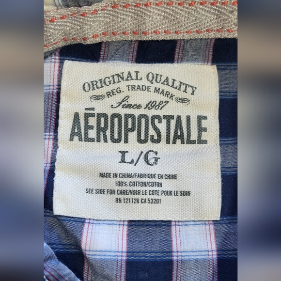 AEROPOSTALE Western original quality snap button shirt size Large - Picture 2 of 4
